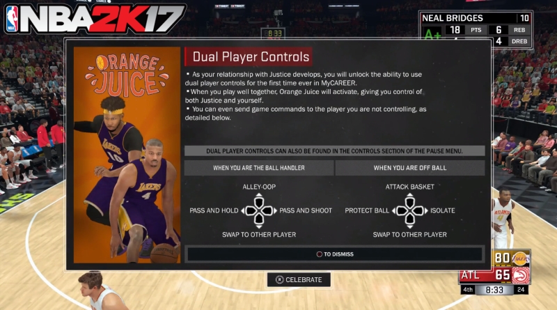 NBA 2K17 Orange Juice Dual Player Controls ~ FunkyVideoGames